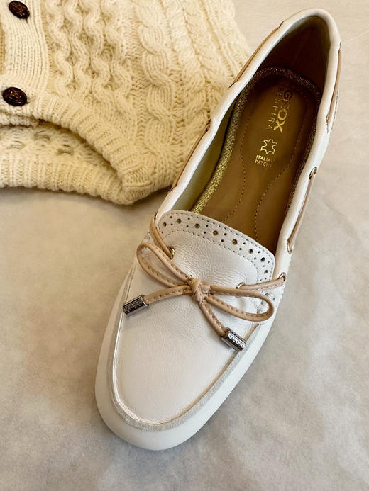 如jia白送 裸装无原盒 GE经典莫卡辛 牛皮豆豆鞋 会呼吸的单鞋 商品图5