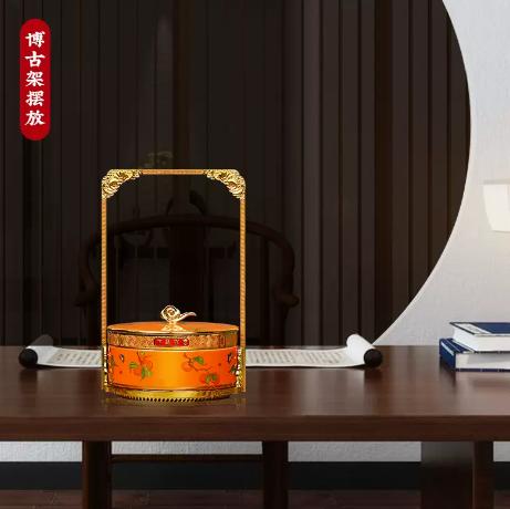 【彼达思】景泰蓝 幸福圆满聚宝盒 摆件礼盒 商品图1