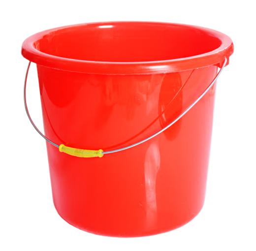【JL】国产 塑料水桶红水桶手提强 力水桶 25L 无盖 商品图0