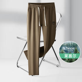 莱赛尔【新款DDP】大依优型休闲裤运动裤弹力松紧腰直筒裤弹力加肥加大宽松大码男士长裤