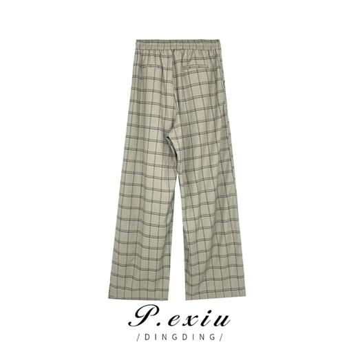 01-1潘依绣丁丁宠粉【微甜百利】韩版夏季宽松时尚直筒松紧腰休闲长裤 SH5039 商品图1