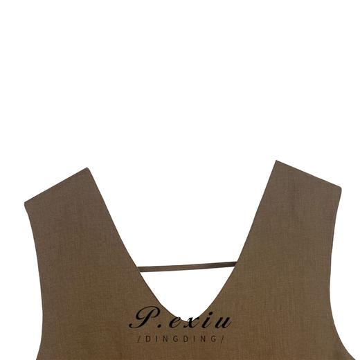 03-3潘依绣丁丁宠粉  韩版新款气质宽松休闲V领无袖连衣裙 90030 商品图2