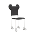 悦珑湾儿童餐椅马较皮黑色