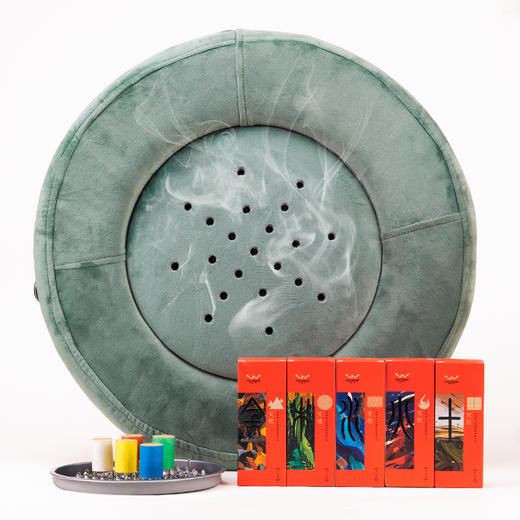 宫廷坐灸宝  实木框架 控温控烟 五行艾柱  41*41*12cm     12柱*5盒 商品图4