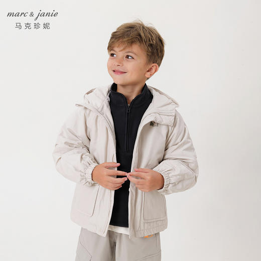 【户外风】马克珍妮秋装新款 男童大口袋连帽外套 231370 商品图0
