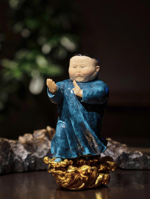 稀奇艺术玻璃钢雕塑瞿广慈《一代宗师》现代客厅摆件高端礼品 商品图2