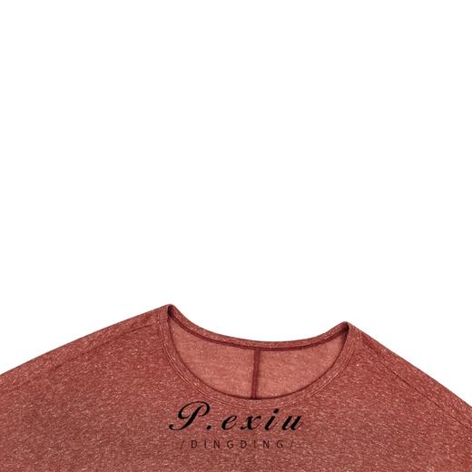 03-4潘依绣丁丁宠粉【玫瑰云霞】亚-麻-夏季宽松显瘦短袖T恤 W-61322 商品图2