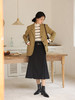 HeyDress法式黑色半身裙女秋季高腰显瘦浪漫鱼尾设计感A字半裙子 商品缩略图3