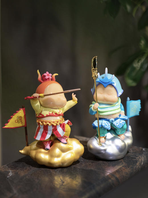 稀奇艺术《哼哈二将》家居可爱卡通桌面通摆件工艺品礼物 商品图0