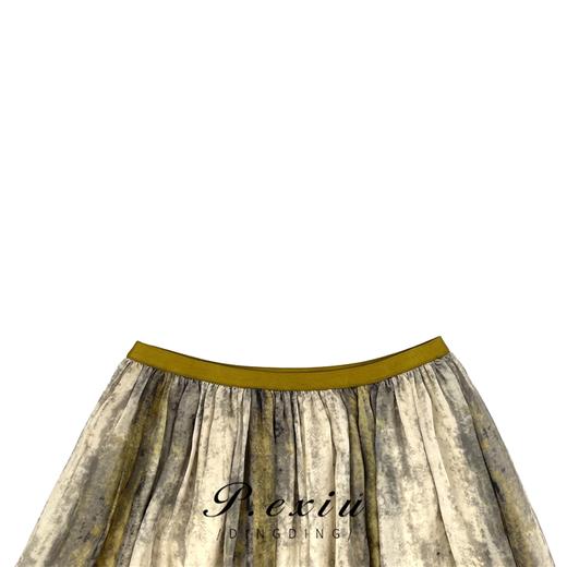 04-3潘依绣丁丁宠粉PanYiXiu/潘依绣【漫漫盛夏】夏季真-丝-晕染飘逸气质半身裙 20942T 商品图2