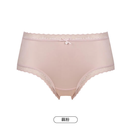 都市丽人基础系列锦泳薄透丝滑低腰平角女士内裤新年本命年红品LK32E5 商品图10
