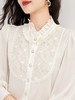 名媛气质，通勤显瘦重工绣花真丝双乔19姆米上衣WLZD-2321209 商品缩略图0