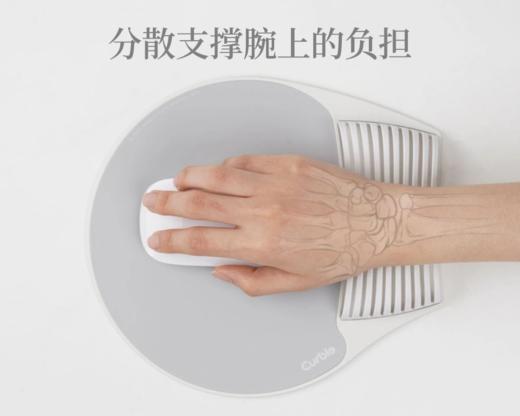 拯救鼠标手/腱鞘炎   原装进口curble护腕鼠标垫❗提供手腕支撑，不易脏更耐用，可拆卸两用   0419返团 商品图4