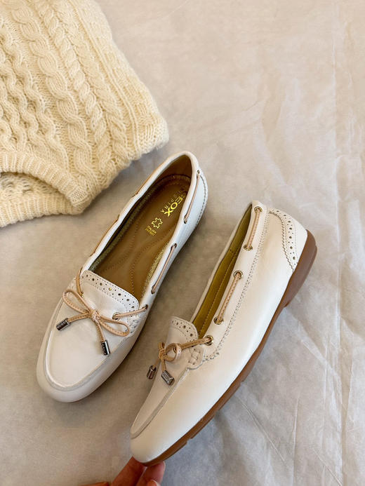 如jia白送 裸装无原盒 GE经典莫卡辛 牛皮豆豆鞋 会呼吸的单鞋 商品图0