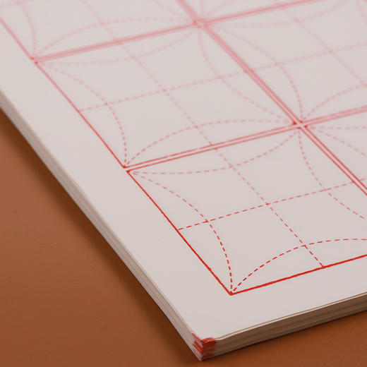 【庆学堂】欧阳通楷书专用格宣纸  书法专用宣纸  半生熟  50张/包 商品图4