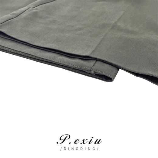 03-4潘依绣丁丁宠粉【现货】0603 夏季宽松百搭阔腿翻边西裤气质显瘦休闲裤 Z1333 商品图3