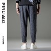 PINLI品立秋季新款提花雪尼尔九分裤男士潮牌百搭直筒休闲裤B233117056 商品缩略图4
