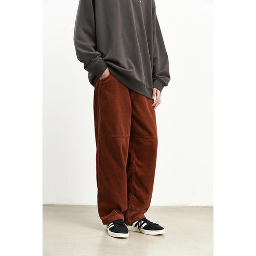 吃茶去chichaqu 秋冬户外复古全棉重磅灯芯绒长裤 商品图8