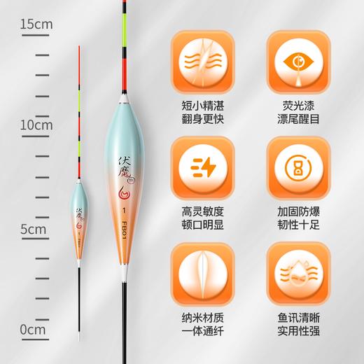 佳钓尼浅水短尾漂醒目高灵敏鲫鱼漂草洞水皮白条石斑钓虾鱼漂浮漂 商品图1
