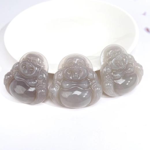 和田玉吊坠-烟紫佛公 商品图0