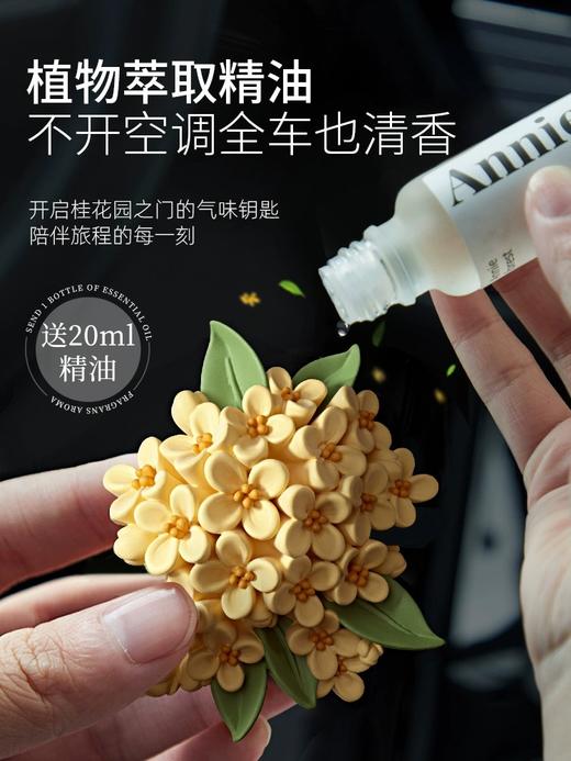 充值下单更划算‼ 桂花车载香薰扩香石 送专用精油 商品图0