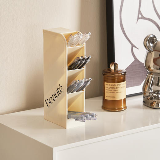 「两款可选」ins桌面收纳盒 办公室笔架书桌整理学生文具化妆品收纳斜插式笔筒 商品图3