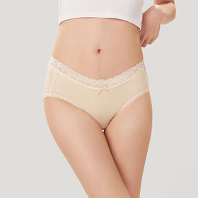 都市丽人基础系列天丝木代尔系列中腰平角女士内裤LK32E7