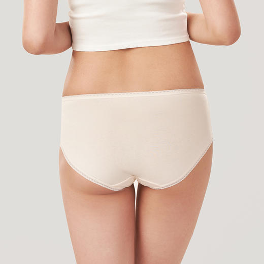 都市丽人健康系列棉质三角女士内裤新年本命年红品中腰三角裤LK32D8 商品图2