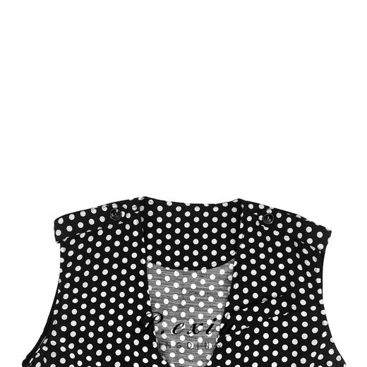 03-4潘依绣丁丁宠粉PanYiXiu/潘依绣夏季波点度假风V领复古气质显瘦无袖连体裤20938T 商品图2