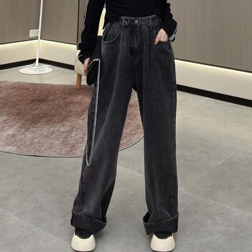 11-1潘依绣丁丁宠粉定制可调节牛仔裤  D5584 商品图1