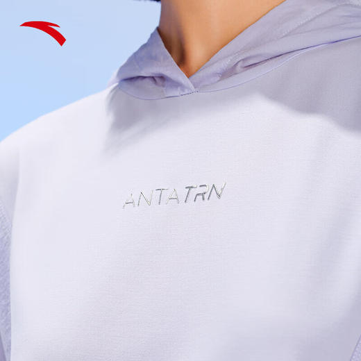 安踏运动短T2023夏季女子针织连帽短T短袖外套防晒跑步旅行 商品图1