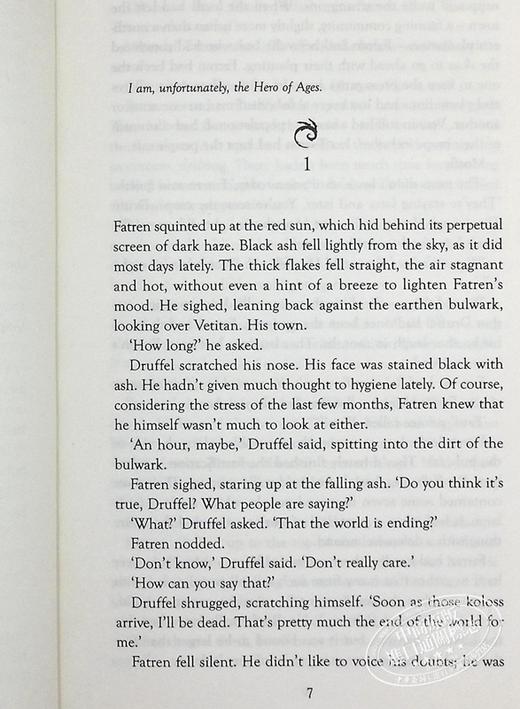 预售 【中商原版】迷雾之子三部曲 一纪元 3 永世英雄 收藏版 英文原 The Hero of Ages Collector s Edition Brandon Sanderson 商品图5