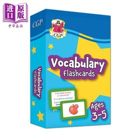 【中商原版】英国原版CGP教辅 Vocabulary Flashcards for Ages 3-5 3-5岁儿童英语单词词汇卡片 进口图书