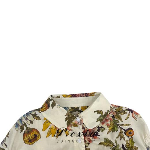 PanYiXiu/潘依绣【春花烂漫】韩版复古风花色气质长袖衬衫 SH2371 商品图2