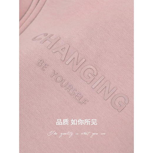 【限时特惠】COCOBELLA立体字母印花加绒立领外套保暖银狐绒拉链卫衣SC911 商品图4