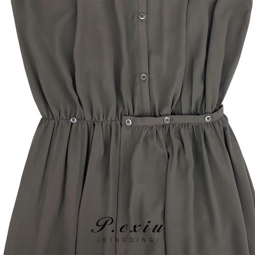 PanYiXiu/潘依绣【裙摆飞舞】法式慵懒风垂坠感长款宽松优雅连衣裙 W-61163 商品图3