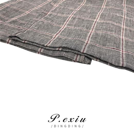 03-4潘依绣丁丁宠粉麻-料-夏季抽绳松紧腰时尚百搭显瘦休闲裤 MY23134 商品图3