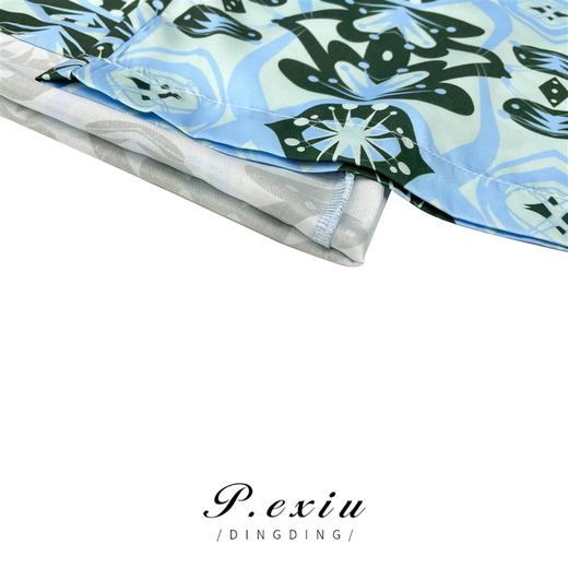 04-6潘依绣丁丁宠粉小清新复古提花宽松气质百搭松紧腰阔腿休闲裤 Z75602 商品图3