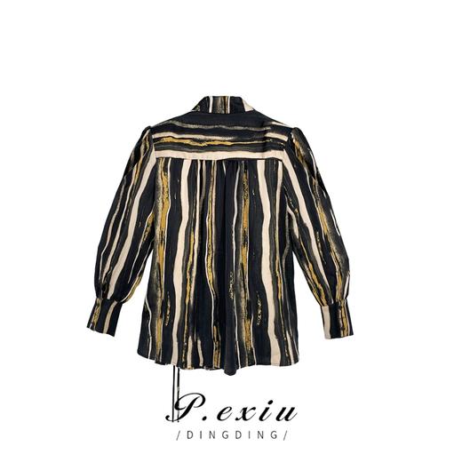 【偶遇西雅图】港风复古宽松休闲衬衫套装 W-61082 商品图3