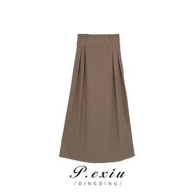 01-1 潘依绣丁丁宠粉 简约夏季时尚法式中长款气质显瘦半身裙 20919-1T