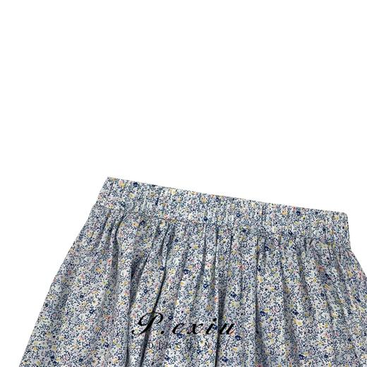 04-1潘依绣丁丁宠粉PanYiXiu/潘依绣文艺风印花显瘦百搭半身裙 SH2313 商品图2