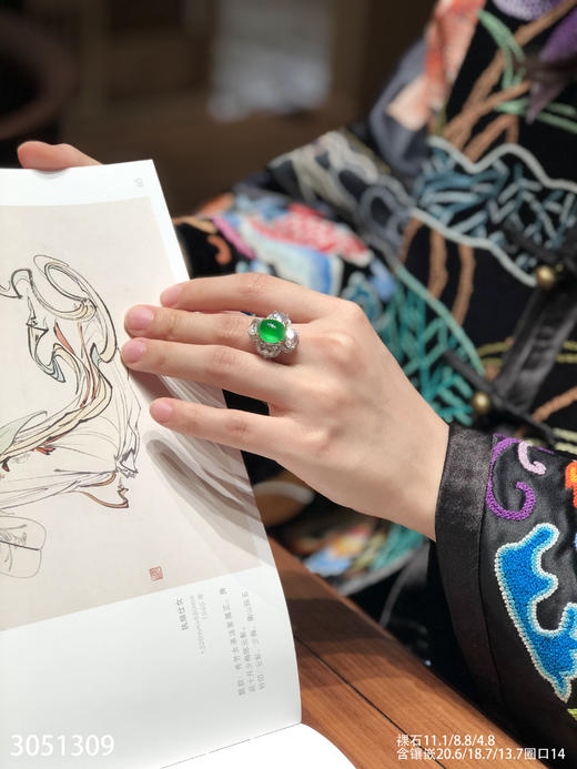 3051309，蛋面戒指。具体价格微信咨询 商品图4