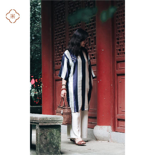 米马成衣 开学季宽身旗袍 全幅内衬长裙 凉一点的时候就搭长裤 商品图0