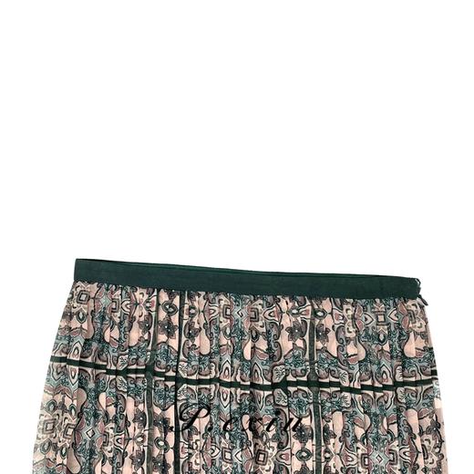 04-3潘依绣丁丁宠粉PanYiXiu/潘依绣【花晨月夕】复古气质百褶半身裙W-61350 商品图2