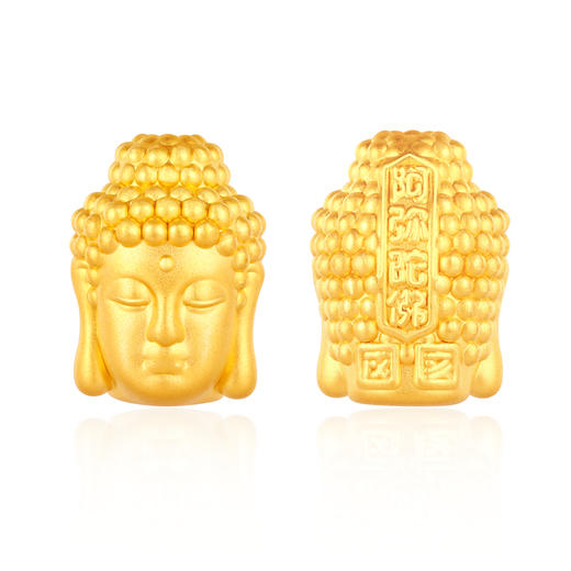 【积分抵值】MEMORA诗普琳守护秋愿八大佛足金佛头转运珠黄金守护系列HP558301 商品图8