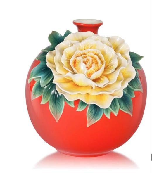 【6F】法蓝瓷 瓷瓶 牡丹/莲花/鸢尾/木槿 商品图2