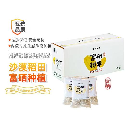 富硒糙米(氮气保鲜)(2.5kg（250g×10袋）/盒） 商品图0