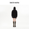 lost in echo设计师品牌大翻领休闲开衩短款卫衣口袋开衩短裙套装 商品缩略图4