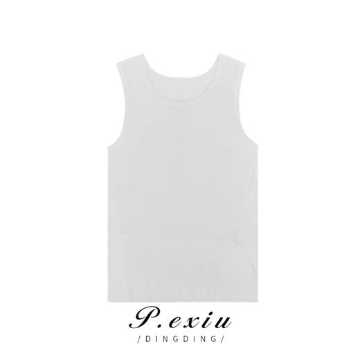 03-5潘依绣丁丁宠粉PanYiXiu/潘依绣夏季新款斜开衩修身显瘦休闲百搭无袖背心WH23040 商品图3