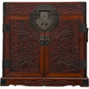清 黄花梨浮雕麒麟引凤官皮箱 商品缩略图5